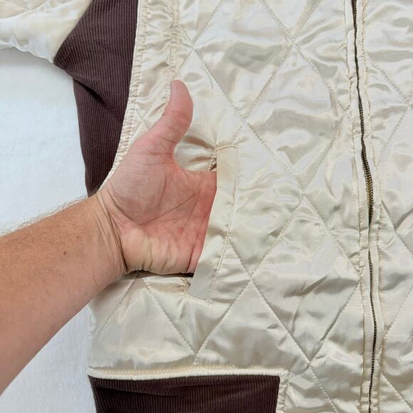 Drive Scorpion Ivory Satin Slim Fit Ryan Gosling Bomber Jacket Size XL Quilted - Picture 10 of 13